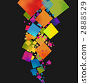 Square Stream ~ Black Background 2888529