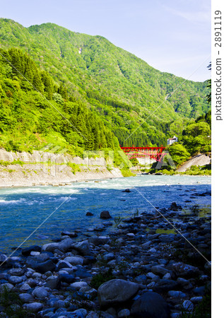 黑部河和從宇奈月看到的鐵橋 黑部河和從宇奈月看到的鐵橋 2891119