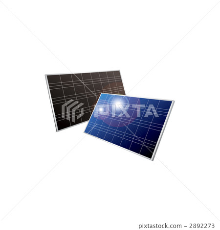 太陽電池板的例證 2892273