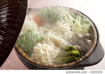 麵條 鍋裡煮好的食物 用鍋烹飪 2893191