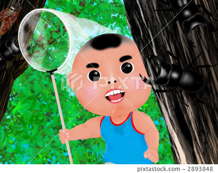 鍬形蟲 孩子 小孩 2893848