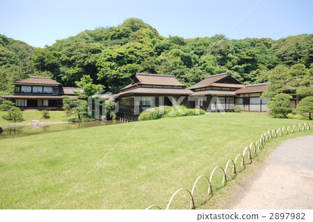 rinshunkaku villa, sankei garden, garden 2897982