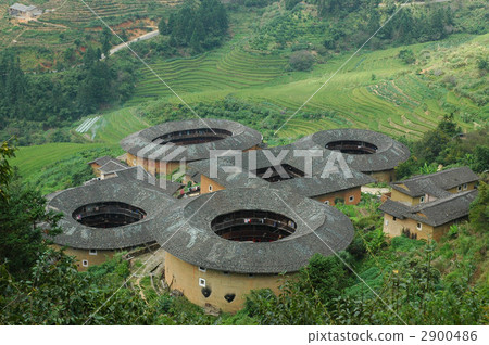World Heritage Fujian Earth Tower Chinese Tajin Pile Soil Tower Group 2900486