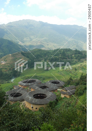 World Heritage Fujian Earth Tower Chinese Tajin Pile Soil Tower Group 2900487