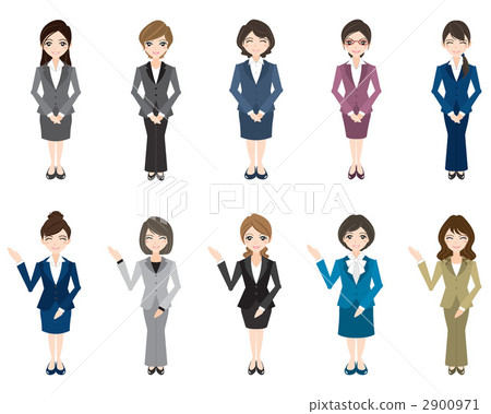 Business woman - whole body - Stock Illustration [2900971] - PIXTA