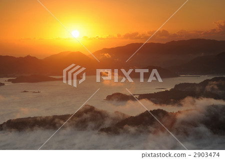 大霧 海 海上 2903474