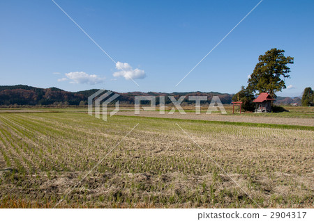 A shrine standing in the countryside A shrine standing in the countryside 2904317