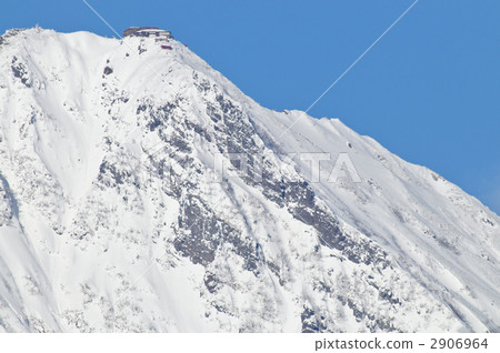 Akakedo top mountain villa and ridgeline in winter 2906964