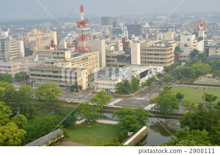 從Marugame市Marugame城堡觀景台的看法 2908111