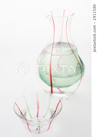 Japanese glass cold shower carafe and oshoko 1 customer 2911580
