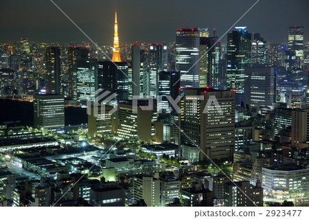 東京的夜景 東京的夜景 2923477