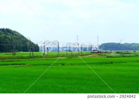 Yotsukaido city where cargo train runs Countryside of Kamezaki Yotsukaido city where cargo train runs Countryside of Kamezaki 2924842