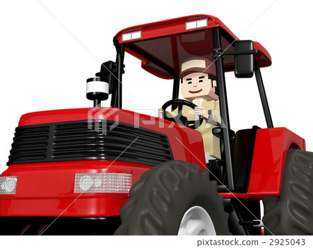 Men riding a tractor Men riding a tractor 2925043