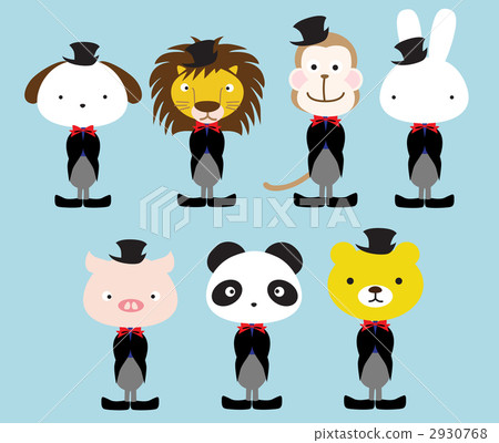 Animal wearing a tuxedo - Stock Illustration [2930768] - PIXTA