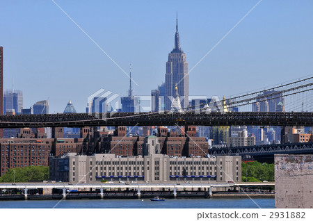 Brooklyn Bridge and Empire State Building 2931882