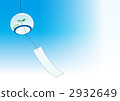 Copy space of blue sky and wind chimes 2932649