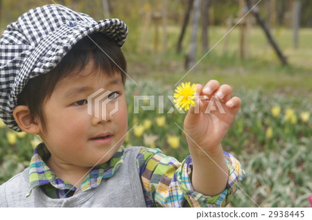 看蒲公英花的孩子 2938445