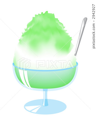 Shaved ice melon white back 2942927