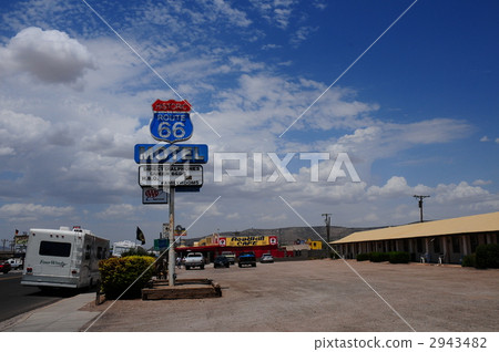 motel, route 66, arizona 2943482