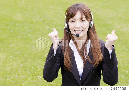 耳機的OL（膽量姿勢） 2946208