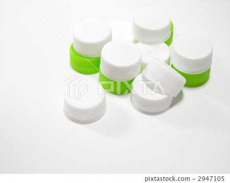 PET瓶蓋（收集/收集/分類圖像）[白色背景/副本空間] 2947105