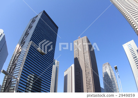 Shinjuku secondary city center skyscraper group 2949859