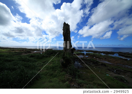 形狀獨特的石頭 久米島 風景 2949925