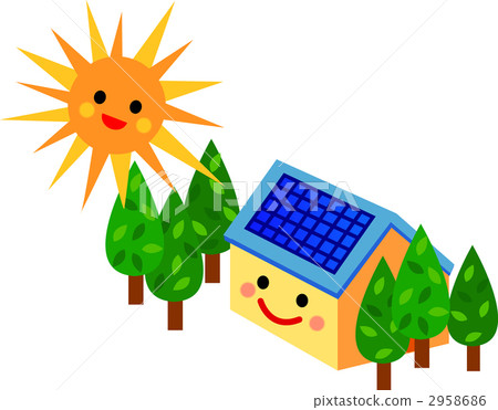 太陽能 生態住宅 illustration 2958686