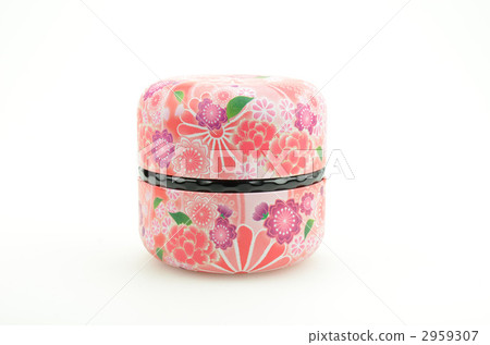 Tea caddy Japanese spring image 2959307