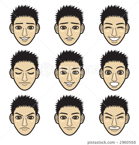 面部表情男 2960568