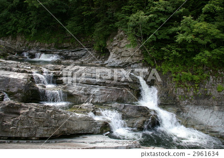 Ashibetsu-shi Ashibetsukawa three-step waterfall Ashibetsu-shi Ashibetsukawa three-step waterfall 2961634