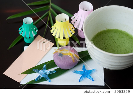 Tea ceremony Tanabata image sideways Tea ceremony Tanabata image sideways 2963259