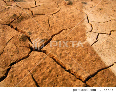 龜裂 土地 地面 2963683