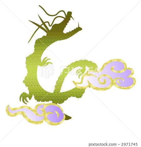Rising dragon and Chinese cloud Rising dragon and Chinese cloud 2971745