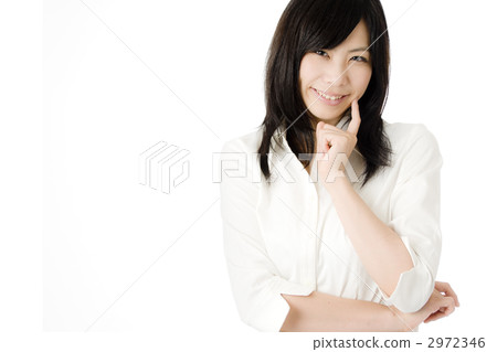 Female employees with arms 2972346