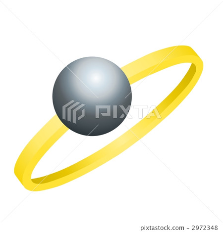 Black pearl flat ring 2972348