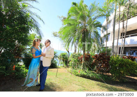 成熟夫婦的庭院婚禮 2973000