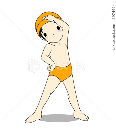 Swimming boys orange Swimming boys orange 2974464