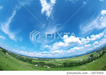 plain, high summer, tokachidake mountain range 2975004