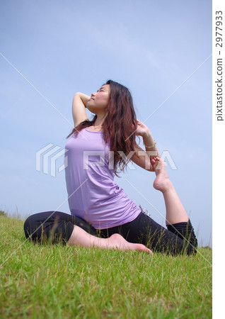 yoga, stretching, female 2977933