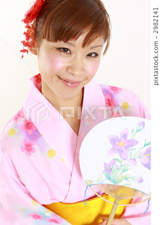 浴衣形象的一個少婦 2982141