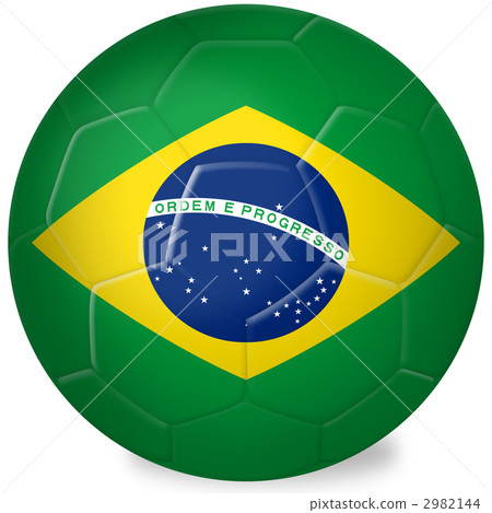 足球_國旗_巴西 足球_國旗_巴西 2982144