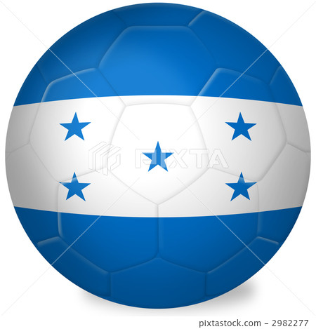 Soccer ball _ national flag _ Honduras 2982277