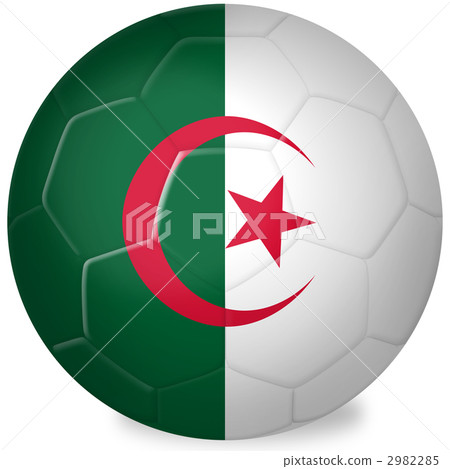 Soccer ball _ national flag _ Algeria Soccer ball _ national flag _ Algeria 2982285
