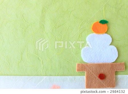 osonae mochi, new year's card image, material for new year's cards 2984132