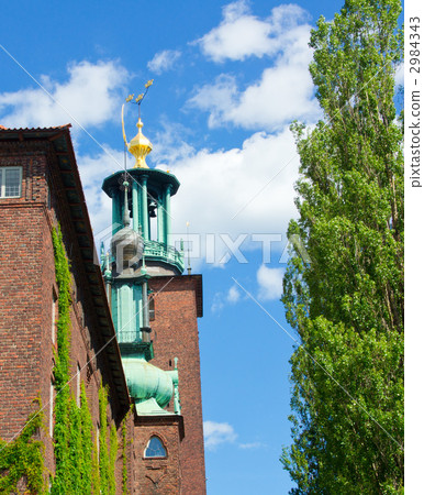 The bell tower of Stockholm city hall 2984343