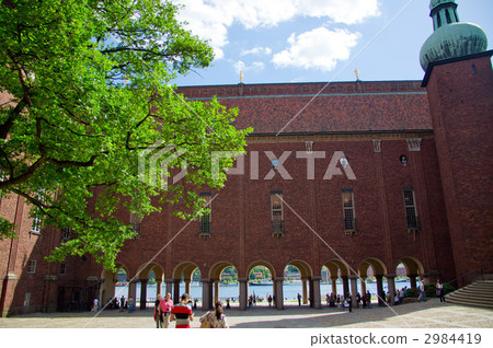 Stockholm city hall courtyard 2984419