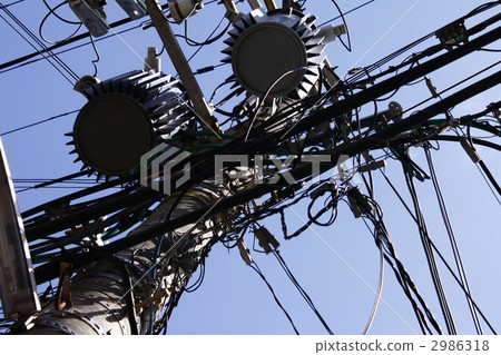 telegraph pole, electric pole 2986318