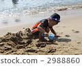 play with the sand, sea bathing, kid 2988860