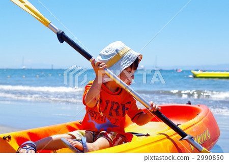 皮划艇和孩子 2990850